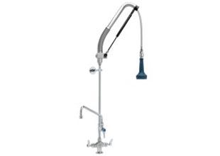 T&S Brass DuraPull pre-rinse unit with pull-down activation