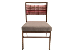 Shelby Williams Tufgrain Faux Woodgrain Dining Chairs