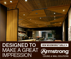 Armstrong Woodworks Grille Natural Wood Ceilings. Designed to make a great impression. View it now at Armstrong Ceiling and Wall Solutions.