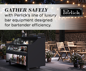 Gather safely with Perlick's line of luxury bar equipment designed for bartender efficiency. Find out more.