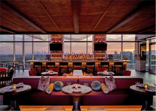 Atlanta Hyatt rooftop bar.