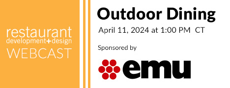 Outdoor Dining Webcast, April 11, 2014 at 1:00PM Central. Register for this free webcast.