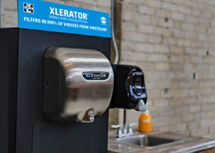 Mobile XLERATOR Hand Hygiene Station by Excel Dryer