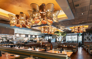 Mario Lighting Fixtures at YOLO Restaurant, Fort Lauderdale, Florida.