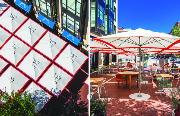 Explore customization with the Frankford Shade design tool from Frankford Umbrellas.