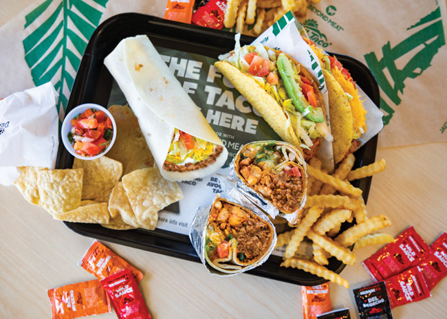 del taco plant based meat substitute