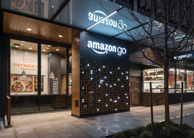 retail amazon go first store