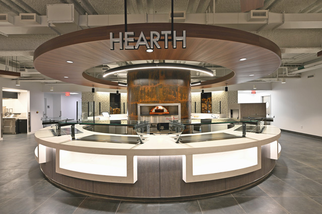 The Marra Forni oven is the centerpiece of the entire food hall redesign for Travelers.