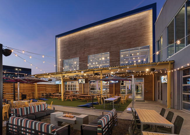 "Service access is important," says Frank Cavanaugh, principal, Aria Group. "The path from the kitchen to these outdoor spaces should be as efficient as possible. Serving these spaces through the restaurant entry doors should be avoided." Image courtesy of Aria Group