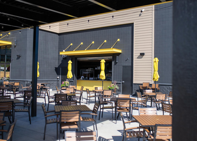 Outdoor bars needs to be completely weatherproofed, says Marcus Calverley, project manager, Boelter, a commercial foodservice solutions and kitchen design company in Milwaukee.  Image courtesy of Boelter