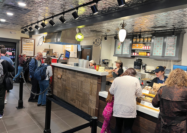 Seven of Potbelly Sandwich Works' 430 locations are in airports.  Image courtesy of Potbelly