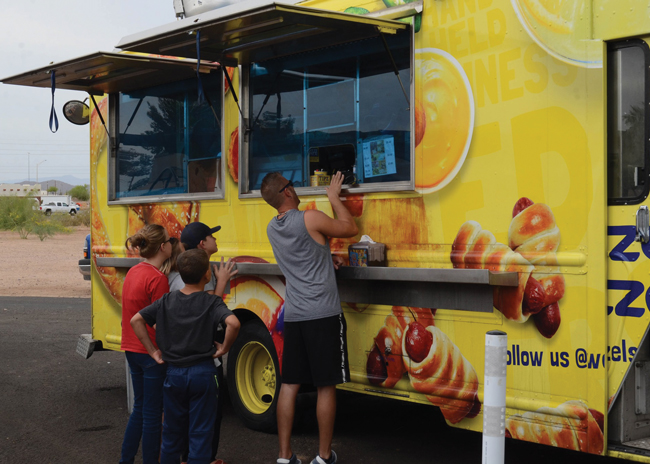 Food trucks like this one make much of their revenue from special events such as festivals, concerts, sporting events, and weddings. Image courtesy of Wetzel’s Pretzels.