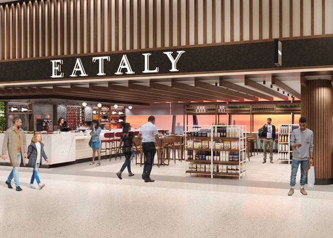 Mobile apps allow guests in a busy airport environment to place orders and track their status. Image courtesy of Ideation Design Group.