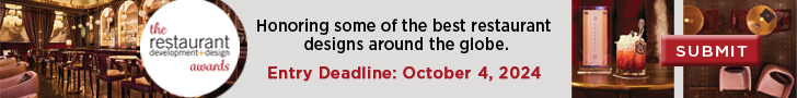 the Restaurant development+design awards. Entry deadline October 4, 2024. Honoring some of the best restaurant designs around the globe. Submit your entry today.