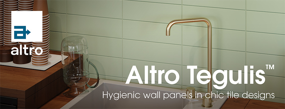 Altro Tegulis Hygenic wall panels an chic tile designs. Learn more.