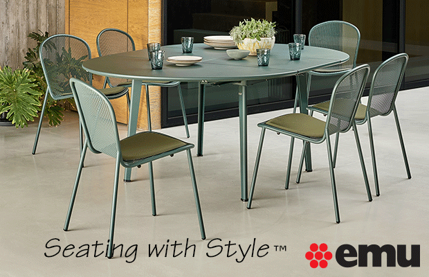 Coupole side chair and barstool from emu.