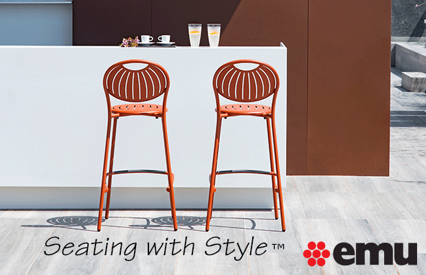 Coupole side chair and barstool from emu.