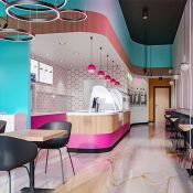 mango bliss dessert bar wows with led lights and vibrant colors 2  