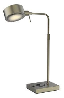 Arkansas Lighting’s Brass Swivel Table Lamp